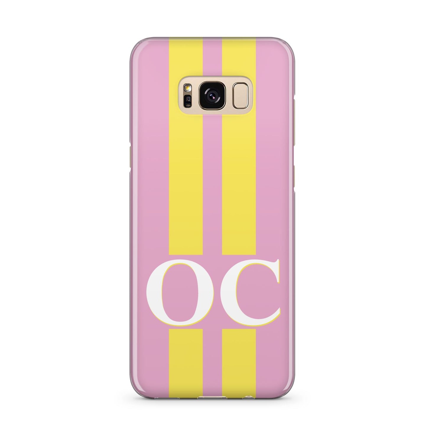 Pink Personalised Initials Samsung Galaxy S8 Plus Case
