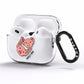 Pink Pigs Couple AirPods Pro Clear Case Side Image