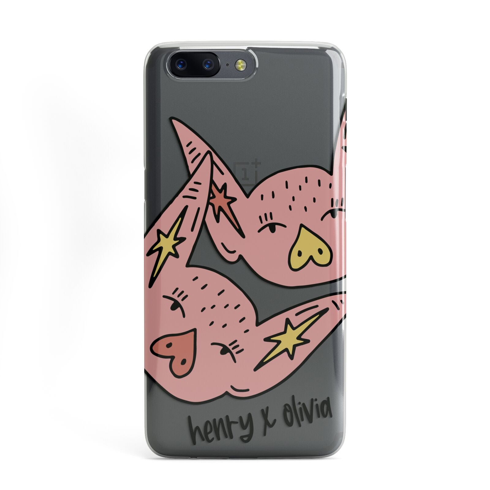 Pink Pigs Couple OnePlus Case