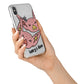 Pink Pigs Couple iPhone X Bumper Case on Silver iPhone Alternative Image 2