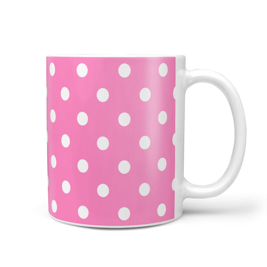 Pink Polka Dot 10oz Mug