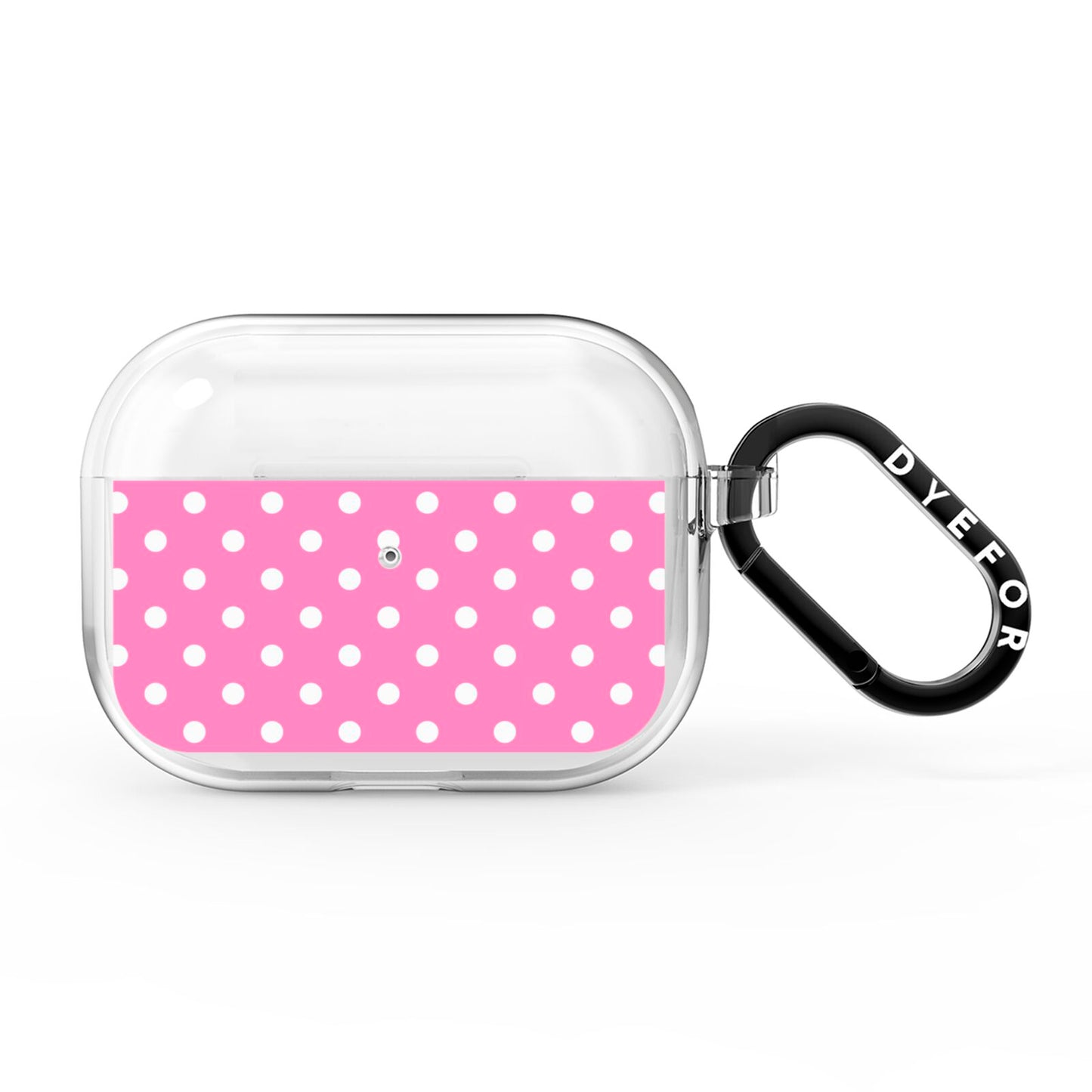 Pink Polka Dot AirPods Pro Clear Case