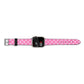 Pink Polka Dot Apple Watch Strap Size 38mm Landscape Image Silver Hardware