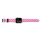 Pink Polka Dot Apple Watch Strap Size 38mm Landscape Image Space Grey Hardware