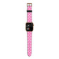 Pink Polka Dot Apple Watch Strap Size 38mm with Gold Hardware