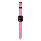 Pink Polka Dot Apple Watch Strap Size 38mm with Red Hardware