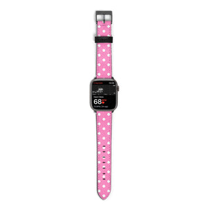 Pink Polka Dot Watch Strap