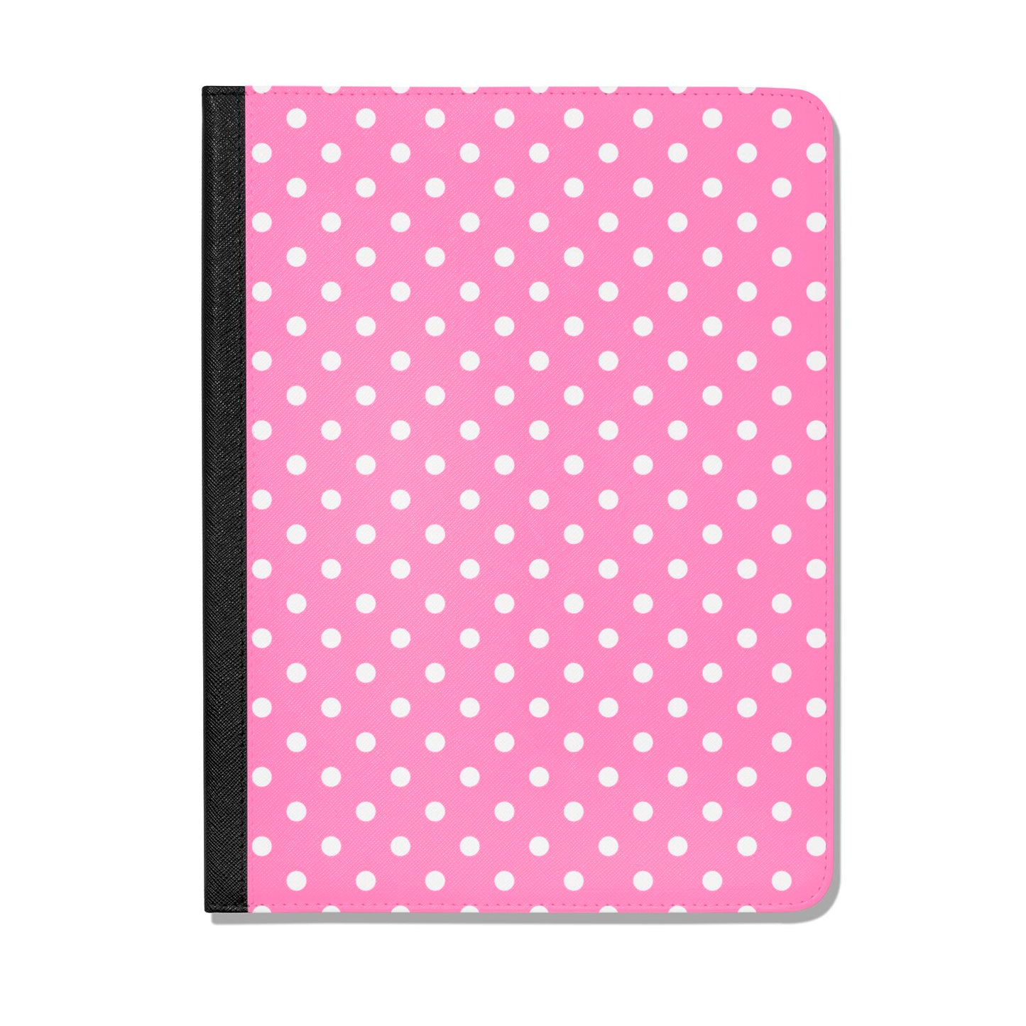 Pink Polka Dot Apple iPad Leather Folio Case