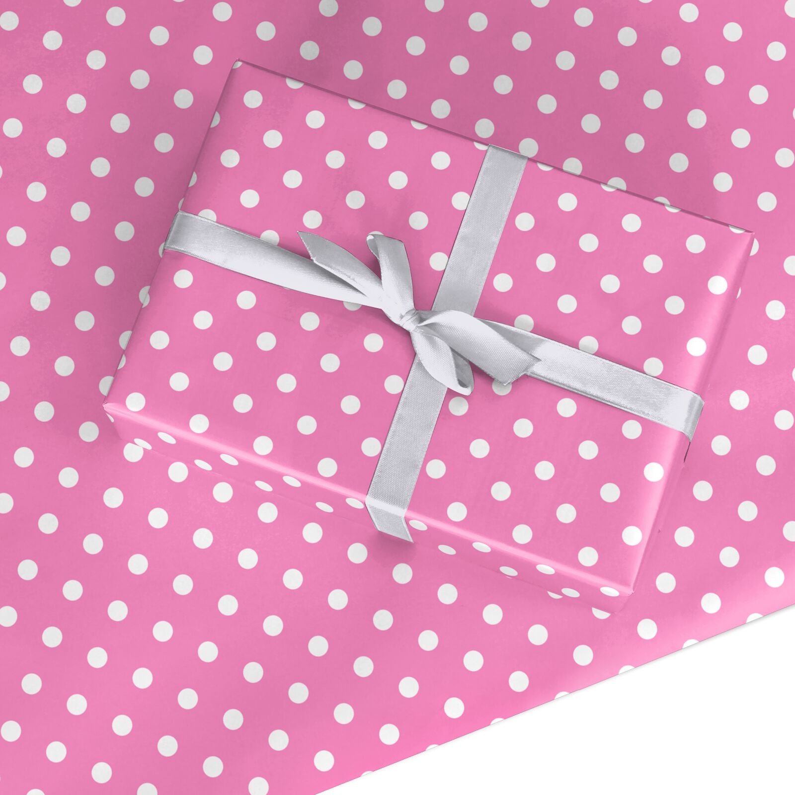 Pink Polka Dot Custom Wrapping Paper