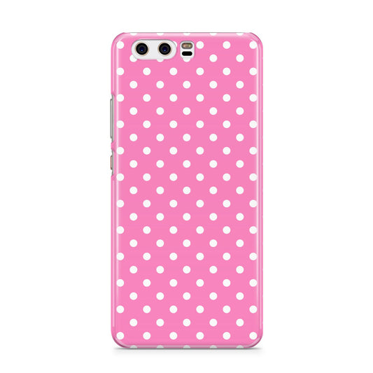 Pink Polka Dot Huawei P10 Phone Case