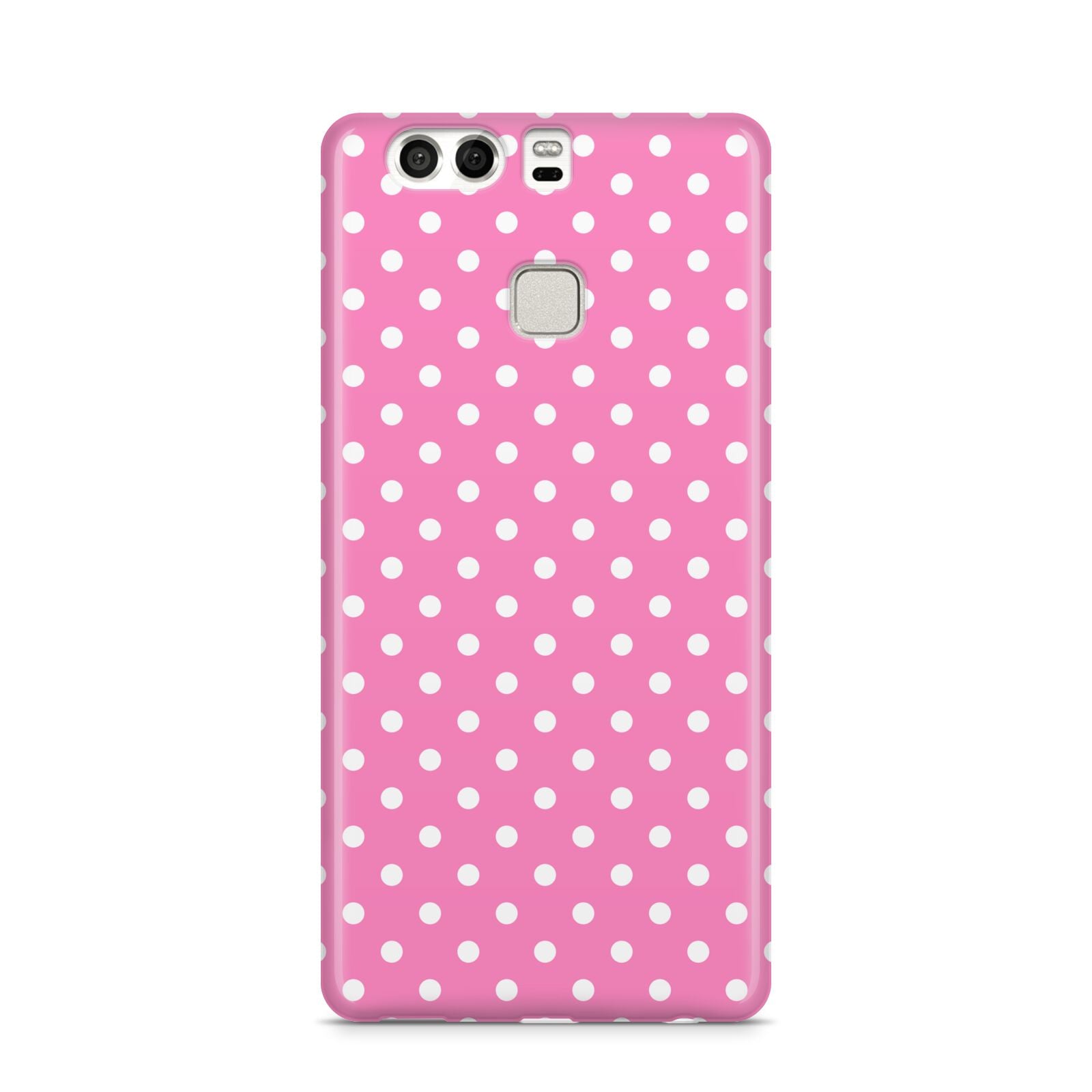 Pink Polka Dot Huawei P9 Case
