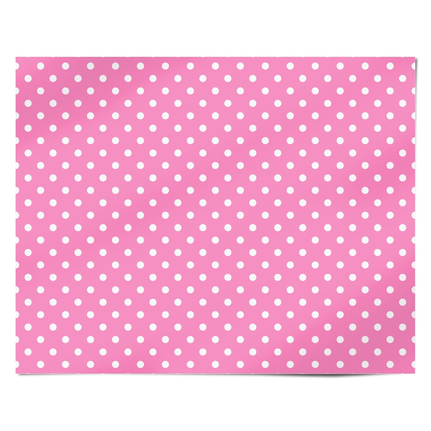 Pink Polka Dot Personalised Wrapping Paper Alternative