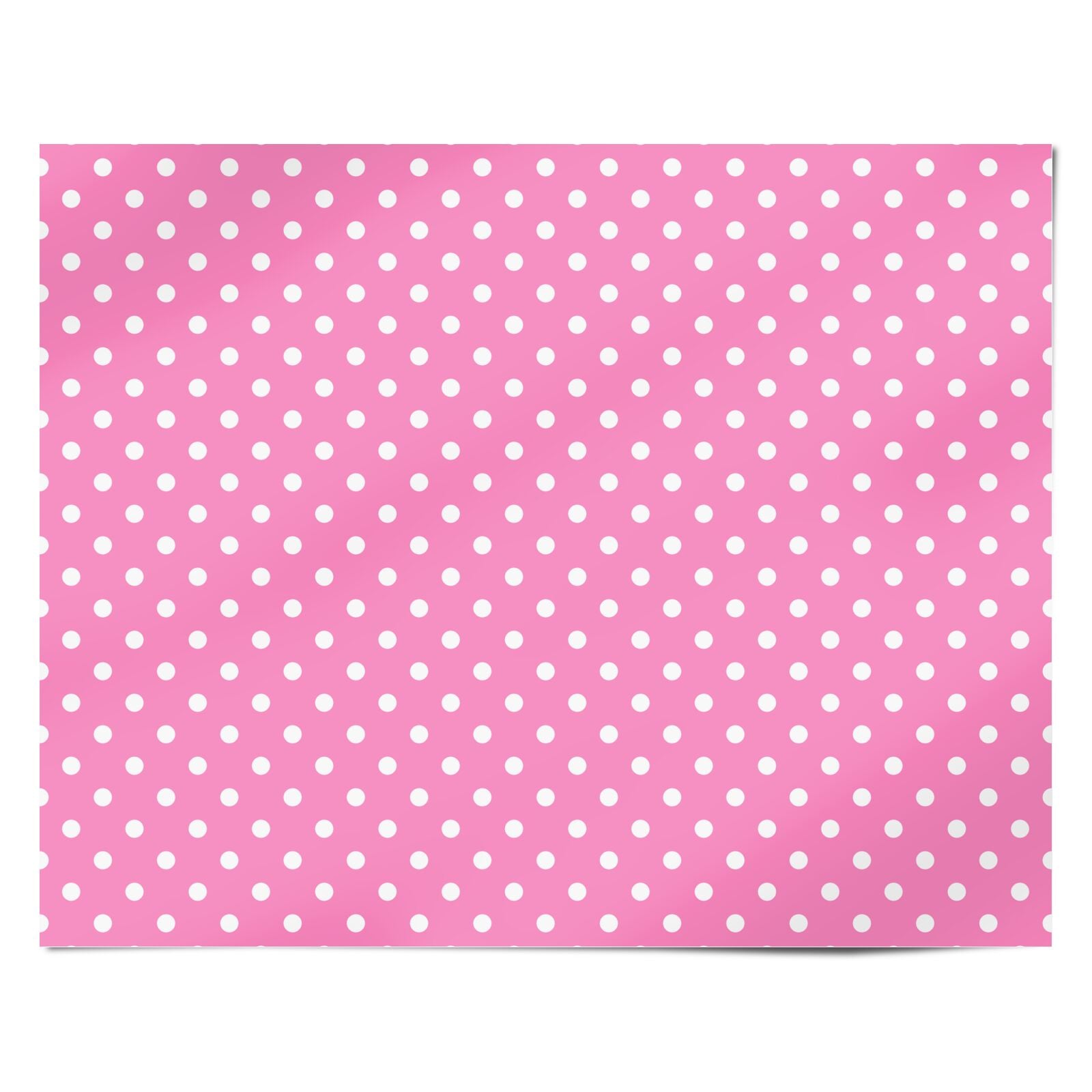 Pink Polka Dot Personalised Wrapping Paper Alternative