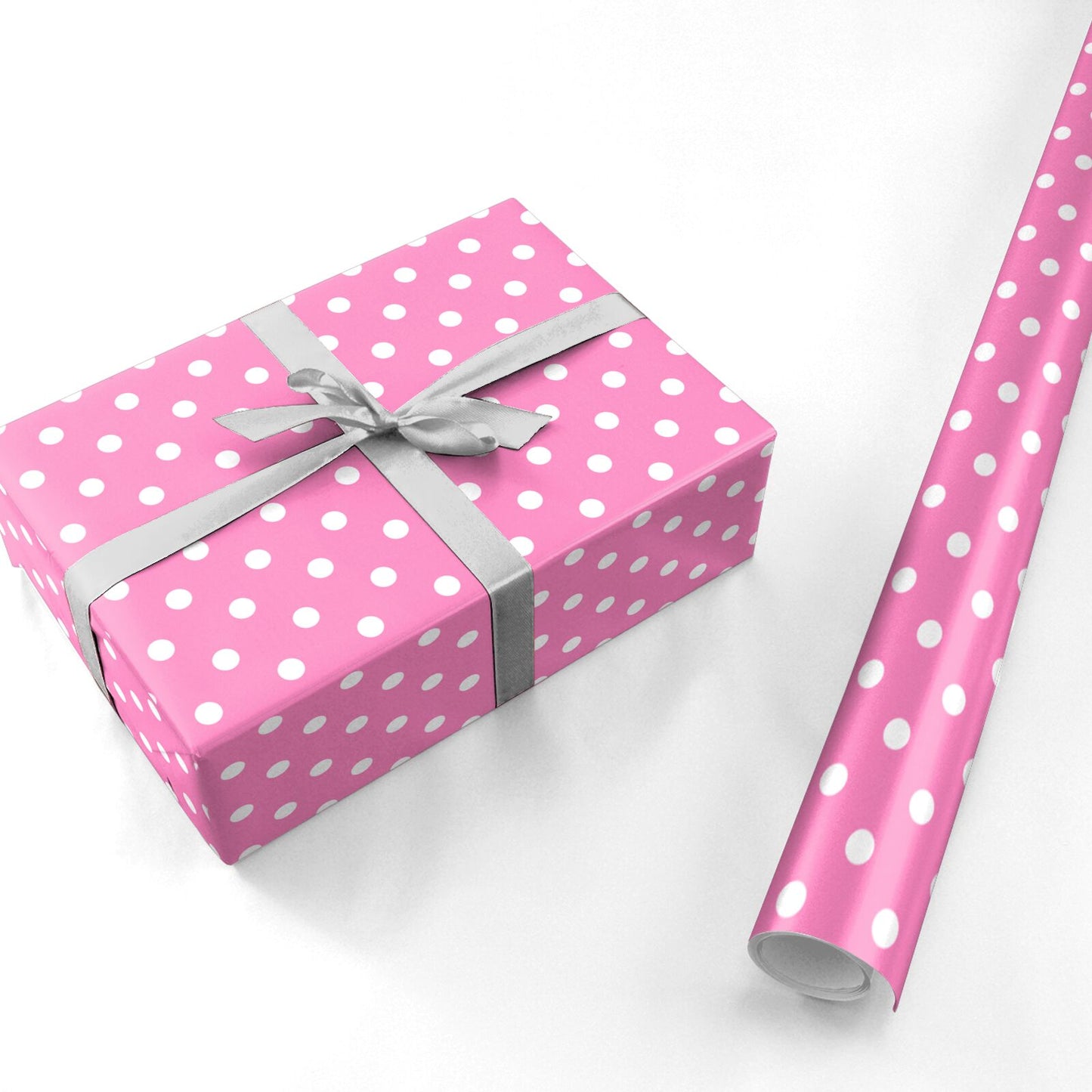 Pink Polka Dot Personalised Wrapping Paper