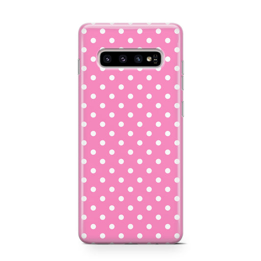 Pink Polka Dot Protective Samsung Galaxy Case