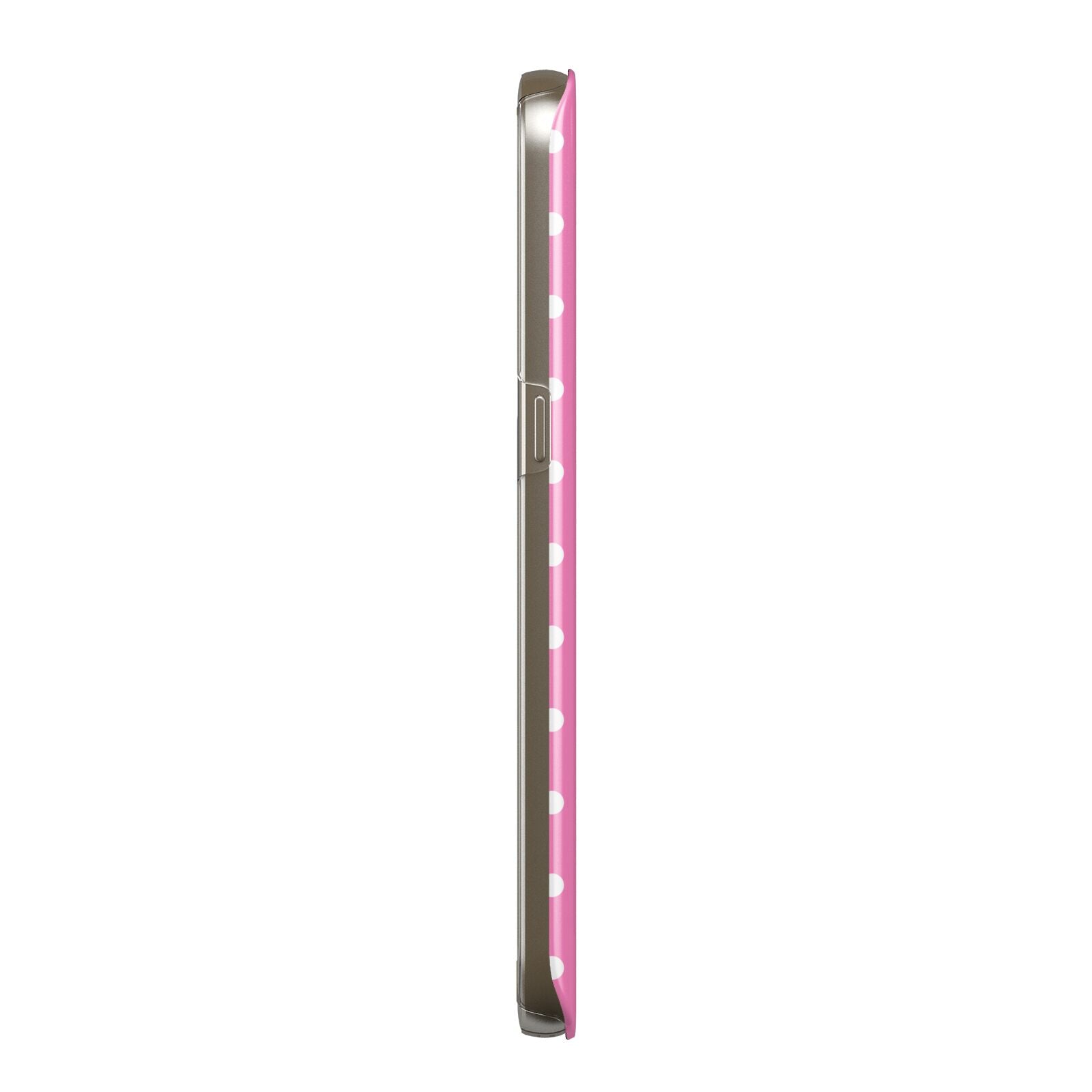 Pink Polka Dot Samsung Galaxy Case Side View