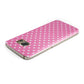 Pink Polka Dot Samsung Galaxy Case Top Cutout