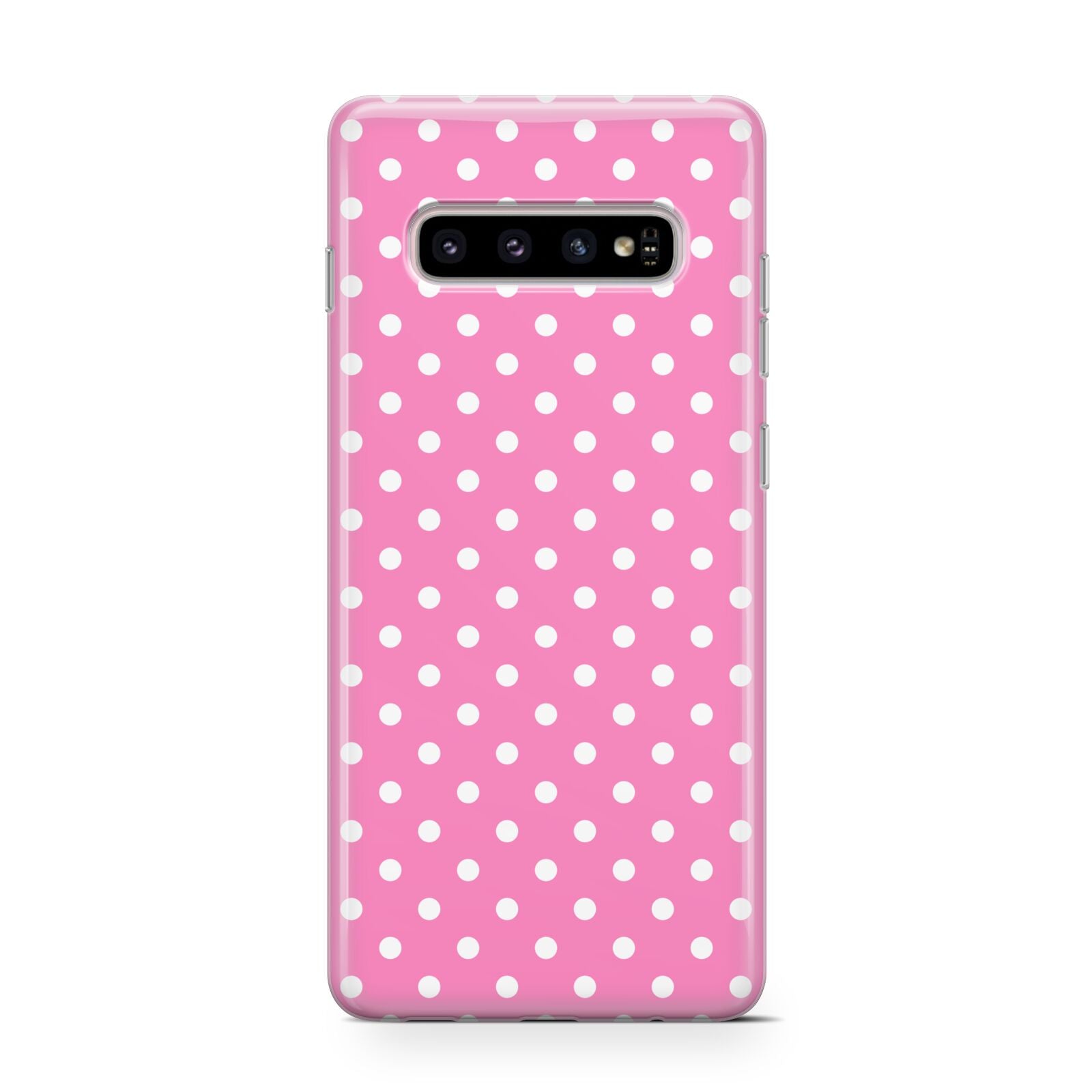 Pink Polka Dot Samsung Galaxy S10 Case