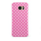 Pink Polka Dot Samsung Galaxy S7 Edge Case