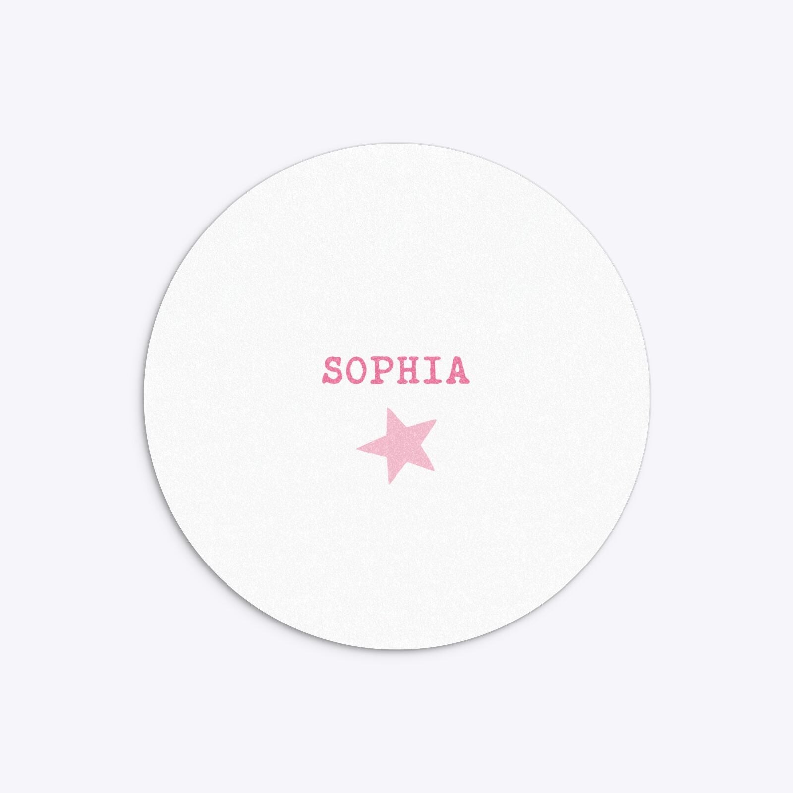 Pink Princess Personalised Birthday Circle 5 25x5 25 Invitation Glitter Back Image