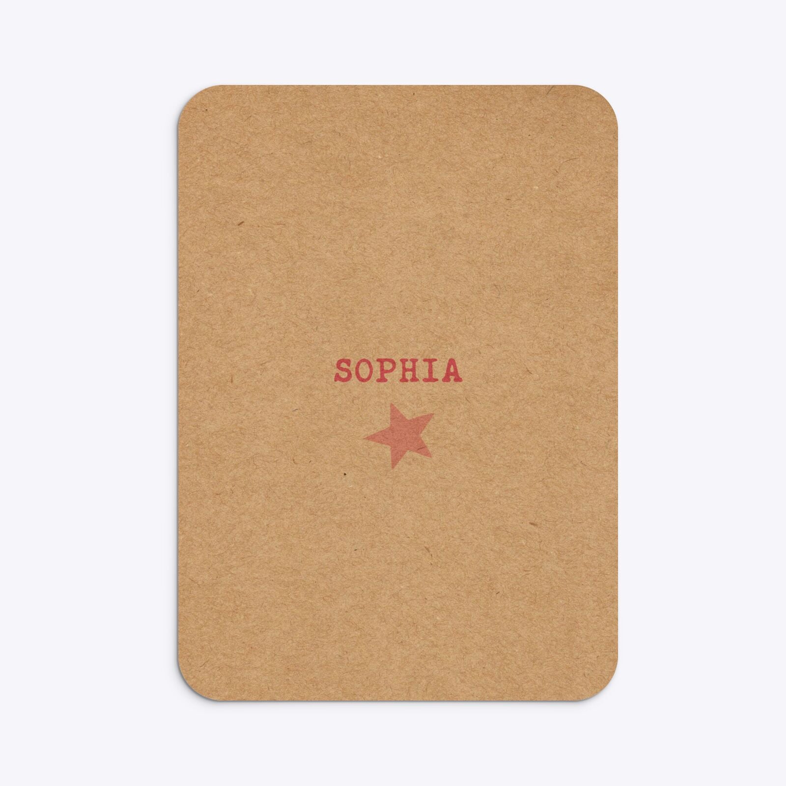 Pink Princess Personalised Birthday Rounded Invitation Kraft Back Image