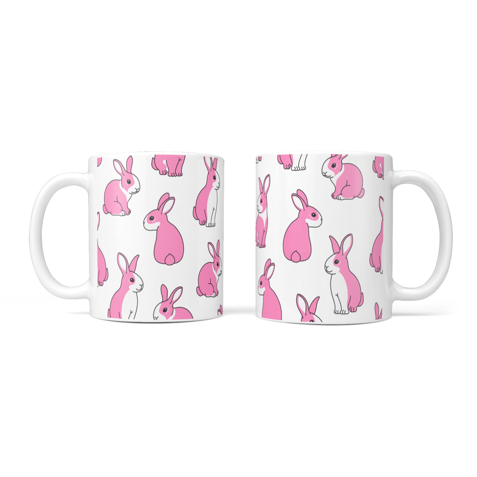 Pink Rabbits 10oz Mug Alternative Image 3