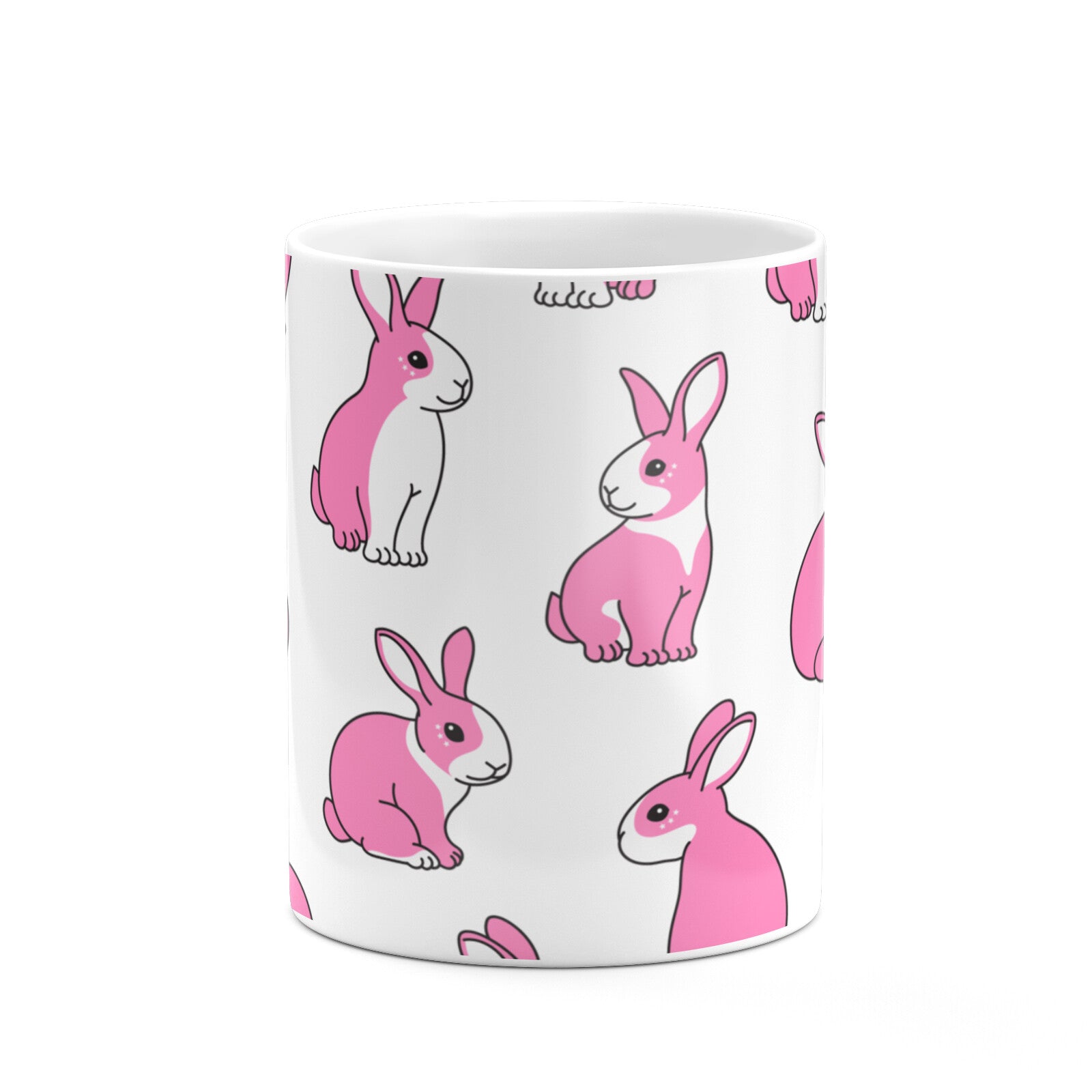 Pink Rabbits 10oz Mug Alternative Image 7