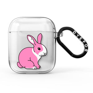 Pink Rabbits AirPods Case