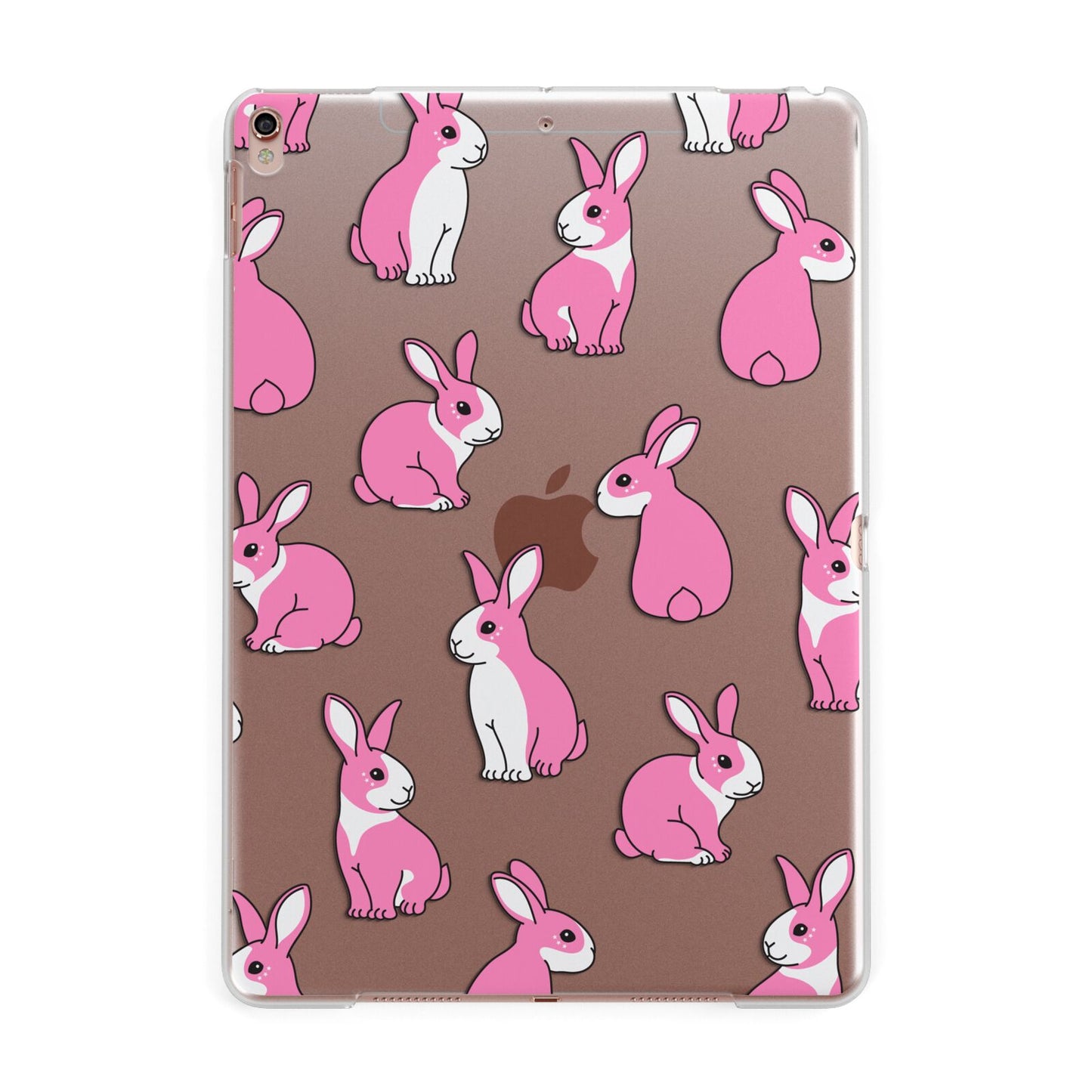 Pink Rabbits Apple iPad Rose Gold Case