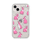 Pink Rabbits iPhone 14 Plus Glitter Tough Case Starlight