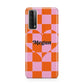 Pink Red Checkered Heart Custom Huawei P Smart 2021
