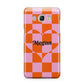 Pink Red Checkered Heart Custom Samsung Galaxy J5 2016 Case