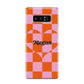 Pink Red Checkered Heart Custom Samsung Galaxy Note 8 Case