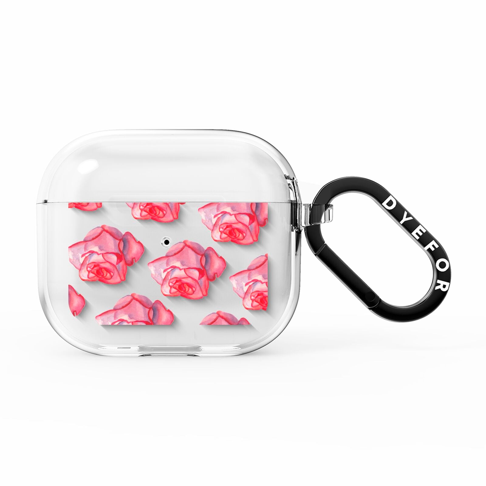 Pink Roses AirPods Clear Case 3rd Gen