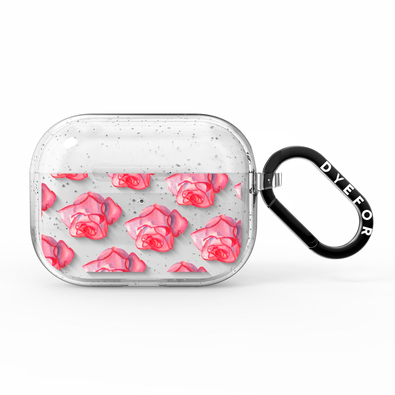Pink Roses AirPods Pro Glitter Case
