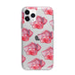 Pink Roses Apple iPhone 11 Pro Max in Silver with Bumper Case
