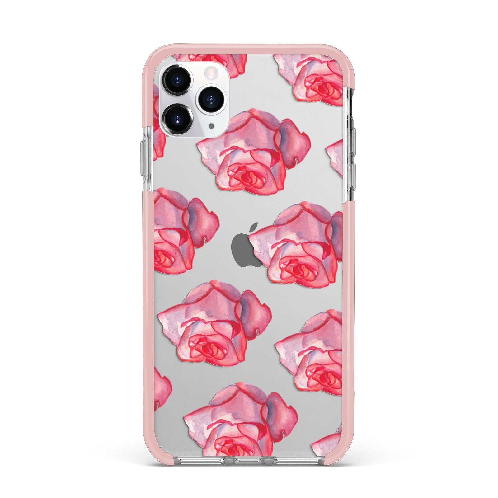 Pink Roses iPhone 11 Pro Max Impact Pink Edge Case