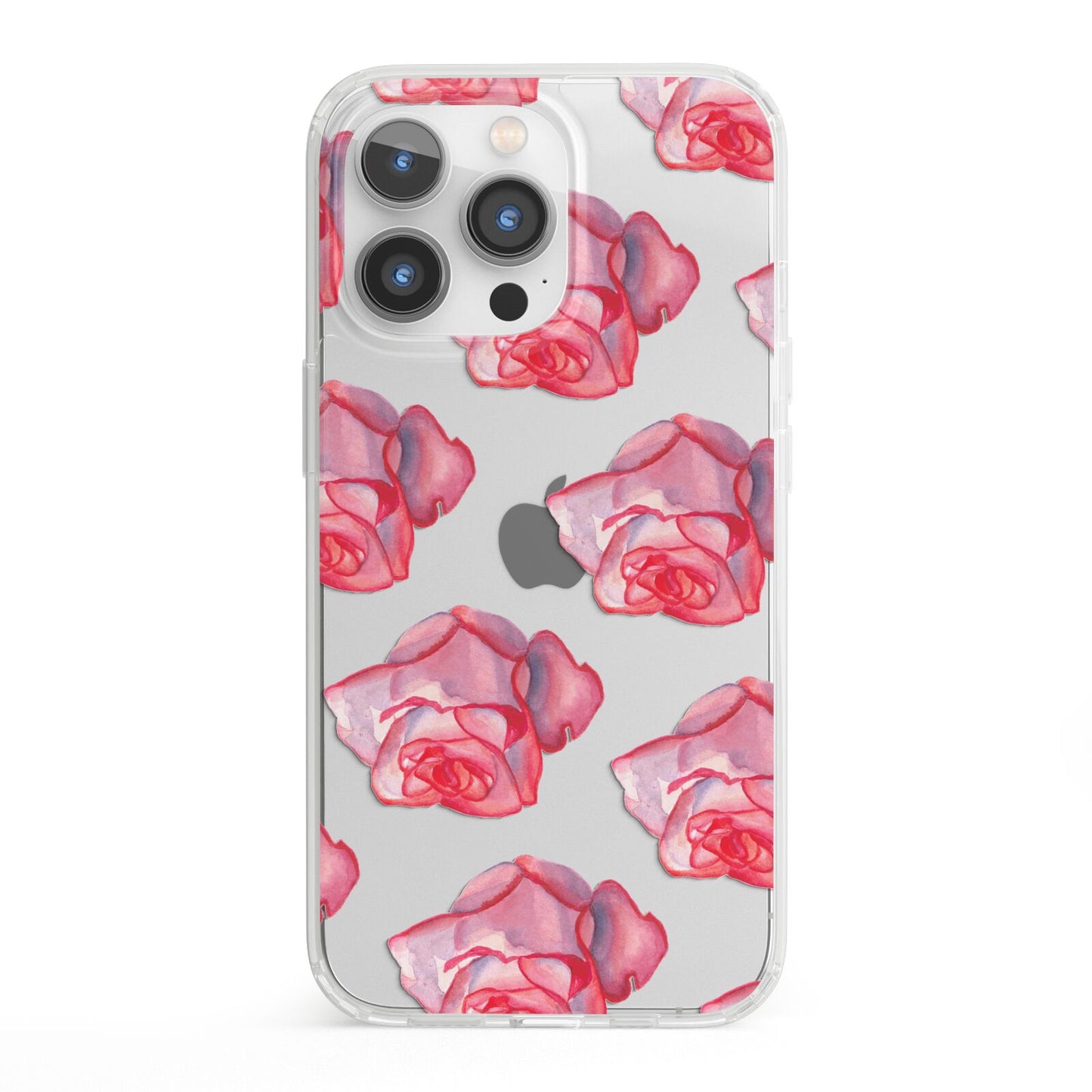 Pink Roses iPhone 13 Pro Clear Bumper Case