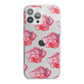 Pink Roses iPhone 13 Pro Max TPU Impact Case with White Edges