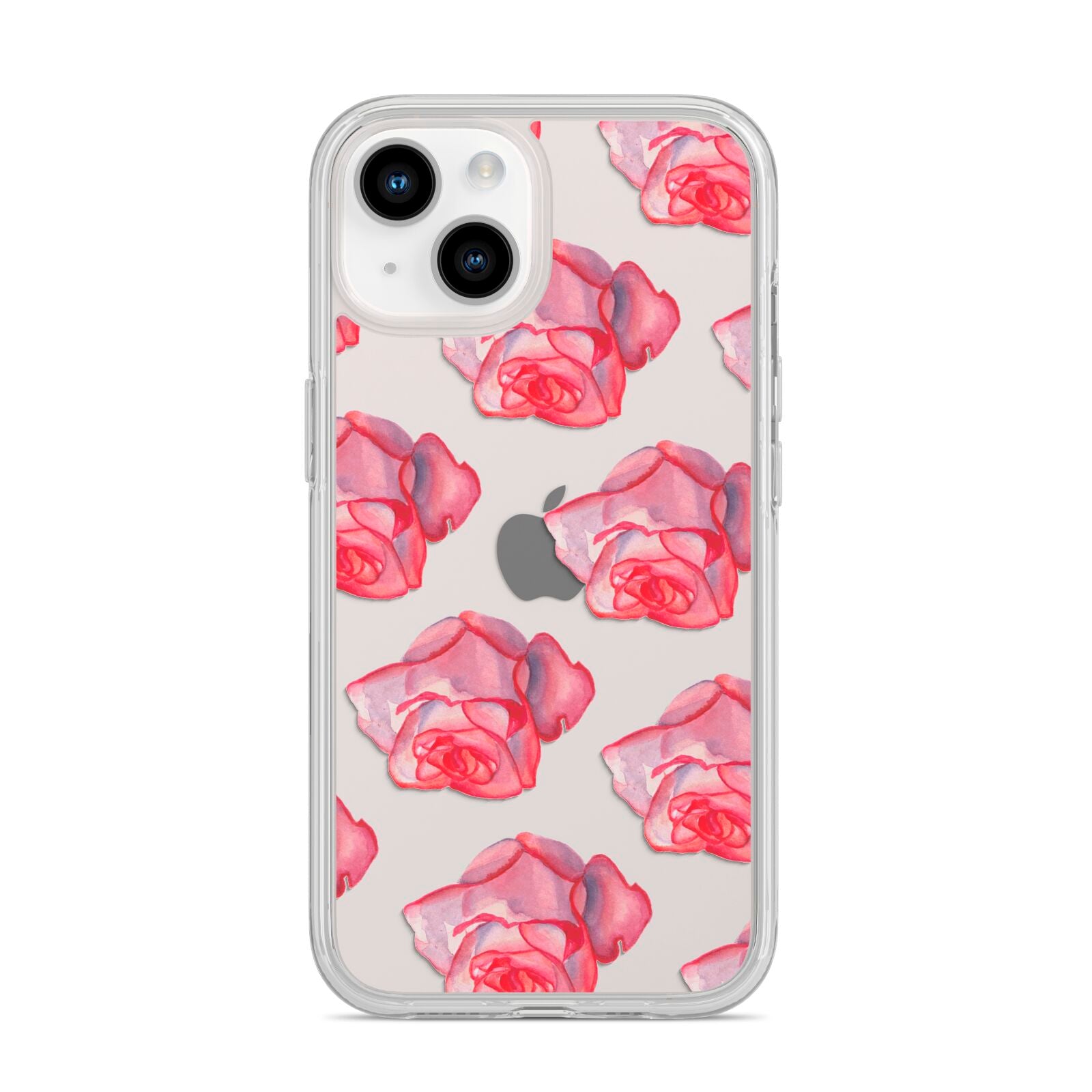 Pink Roses iPhone 14 Clear Tough Case Starlight