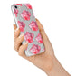 Pink Roses iPhone 7 Bumper Case on Silver iPhone Alternative Image