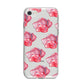 Pink Roses iPhone 8 Bumper Case on Silver iPhone