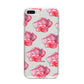 Pink Roses iPhone 8 Plus Bumper Case on Silver iPhone