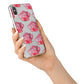 Pink Roses iPhone X Bumper Case on Silver iPhone Alternative Image 2