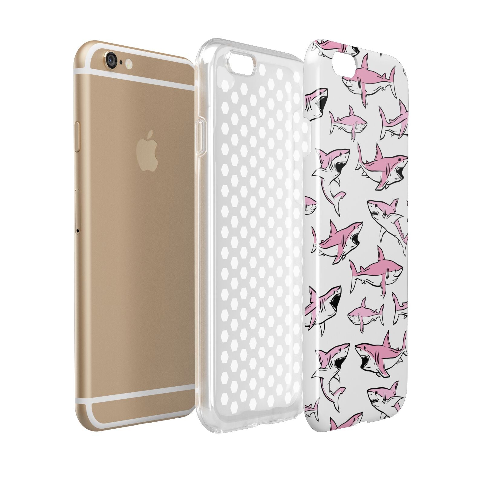 Pink Shark Apple iPhone 6 3D Tough Case Expanded view