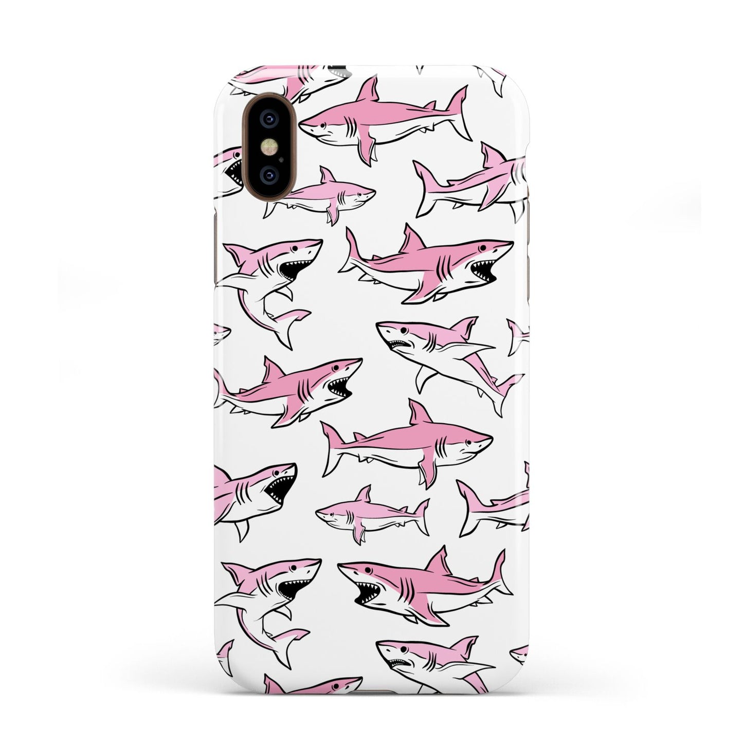 Pink Shark Apple iPhone XS 3D Tough