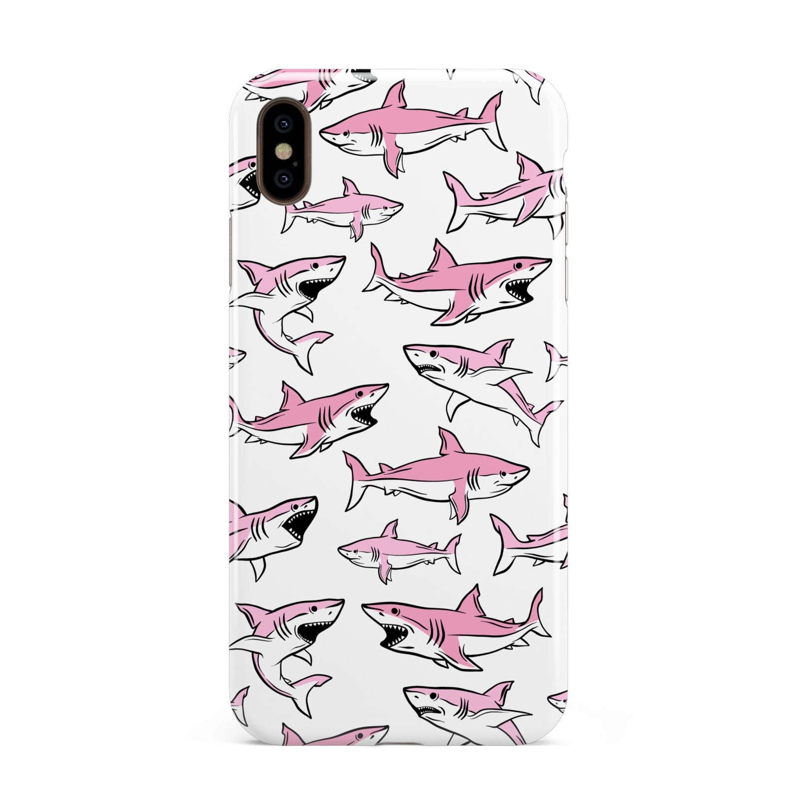 Pink Shark Apple iPhone Xs Max 3D Tough Case