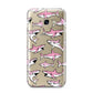Pink Shark Samsung Galaxy A3 2017 Case on gold phone