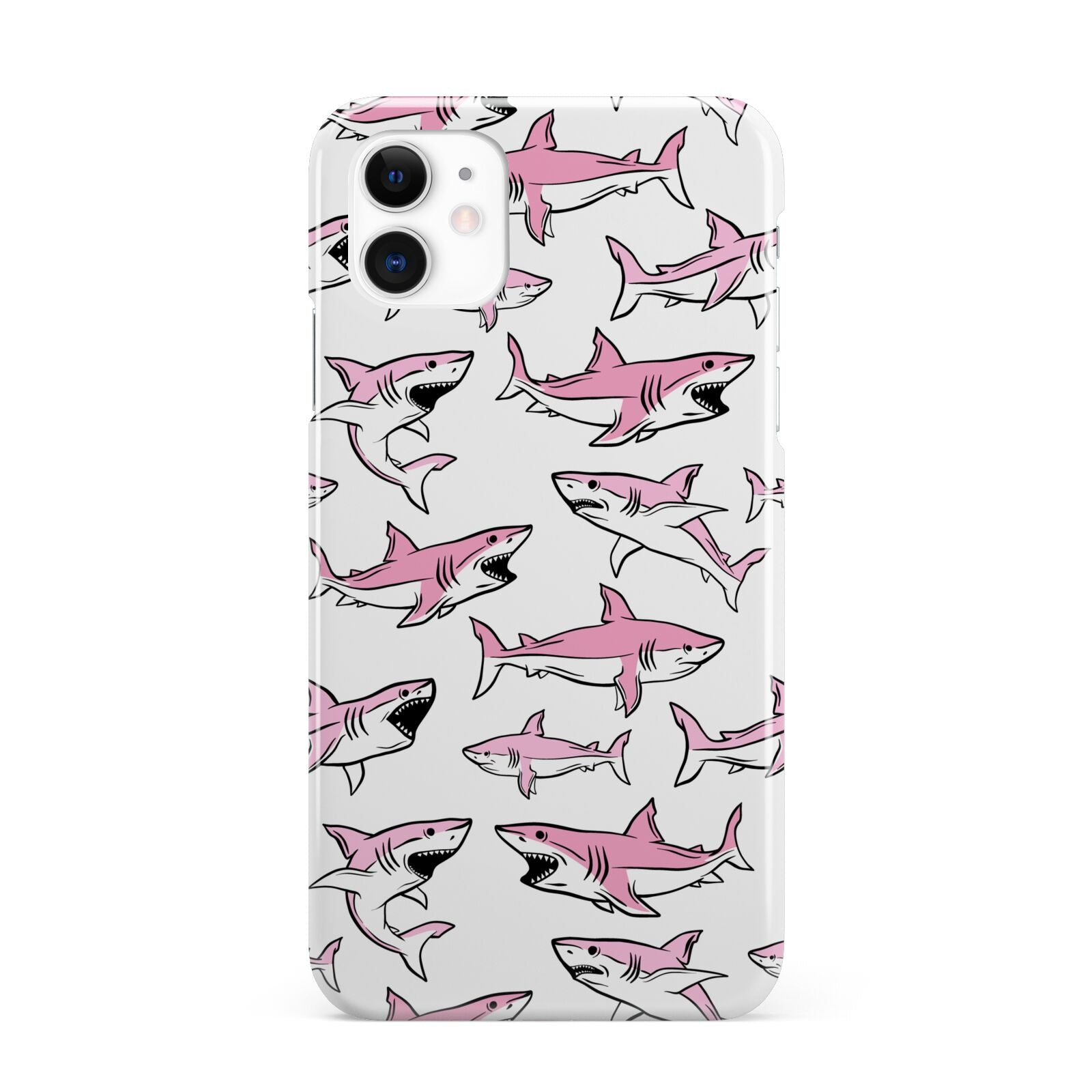 Pink Shark iPhone 11 3D Snap Case