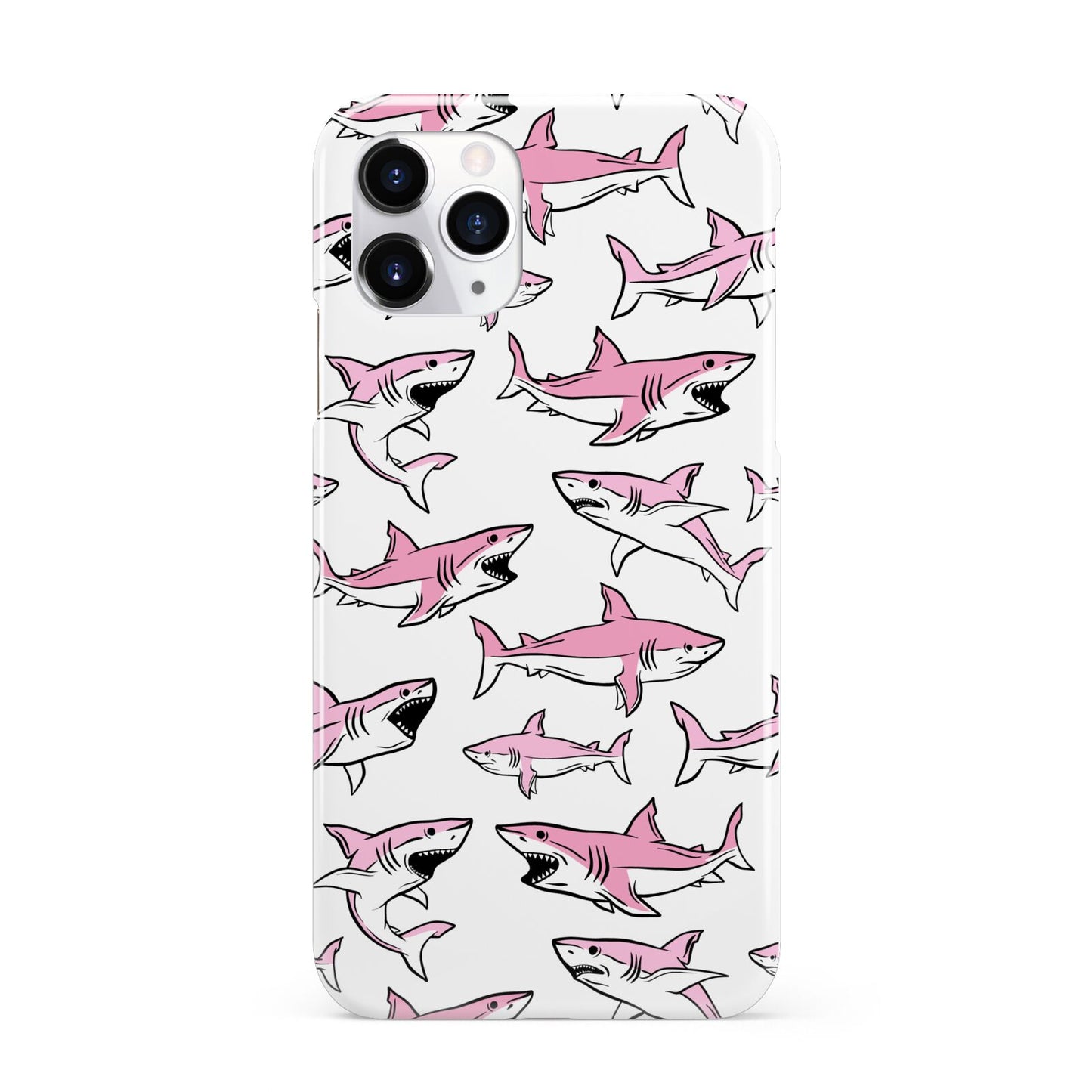 Pink Shark iPhone 11 Pro 3D Snap Case
